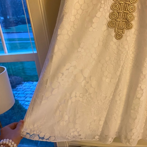 Lilly Pulitzer Jane Shift Resort White Lace 🐙🐙🐙 - Picture 2 of 4